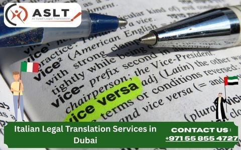 Servizi di traduzione legale in italiano a Dubai