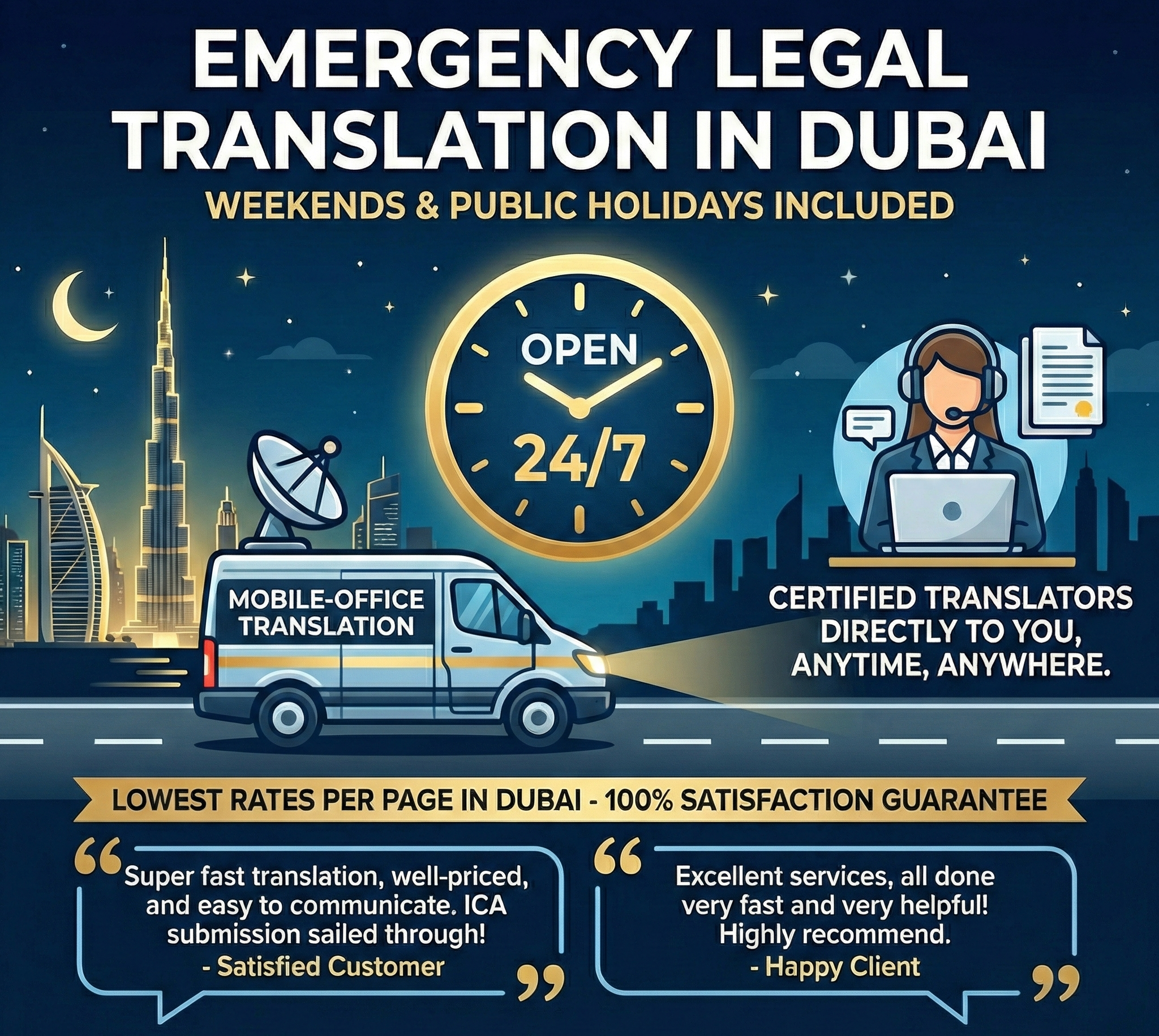 24/7 Legal Translation Services in Dubai