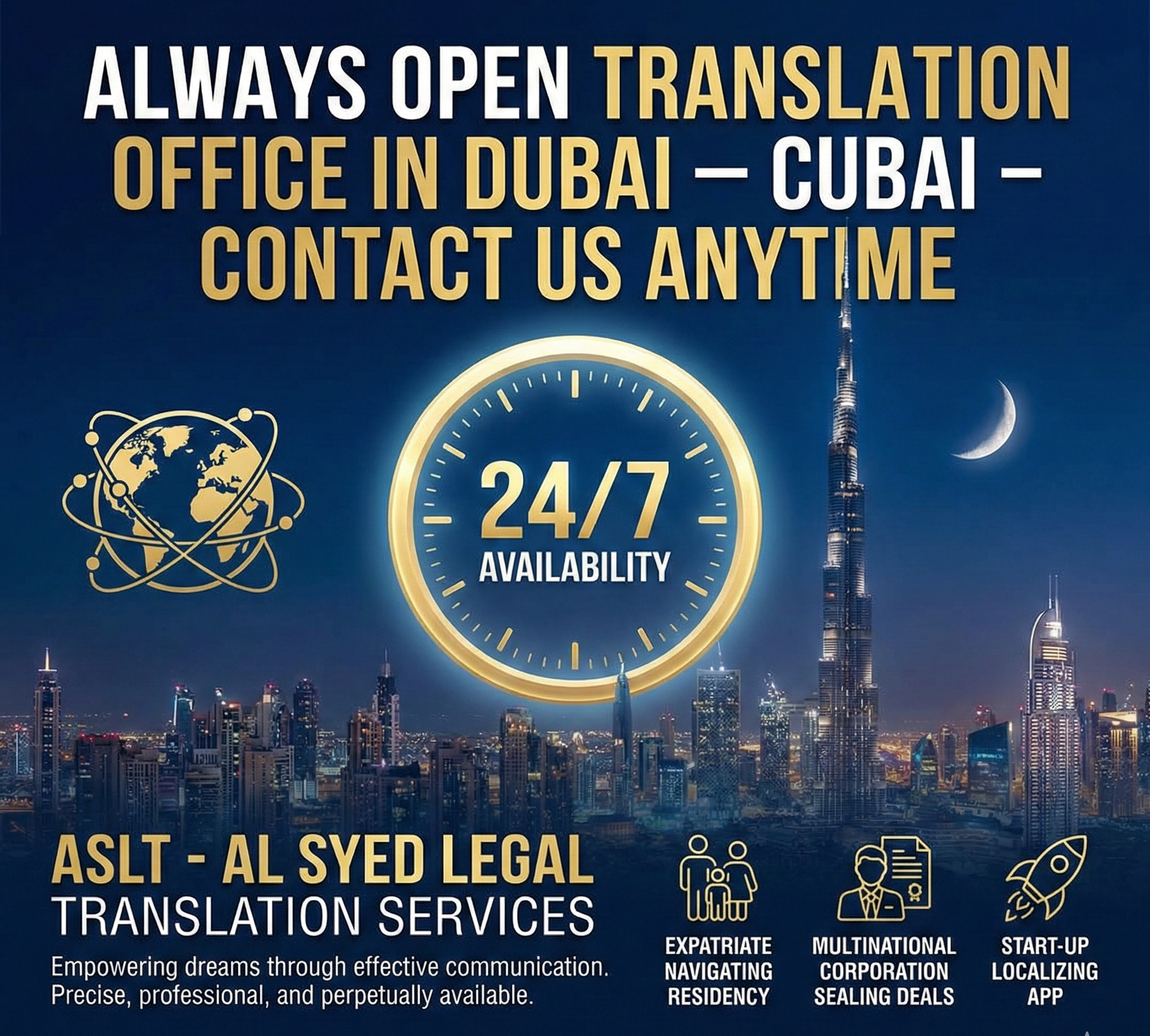 24/7 Legal Translation Services in Dubai