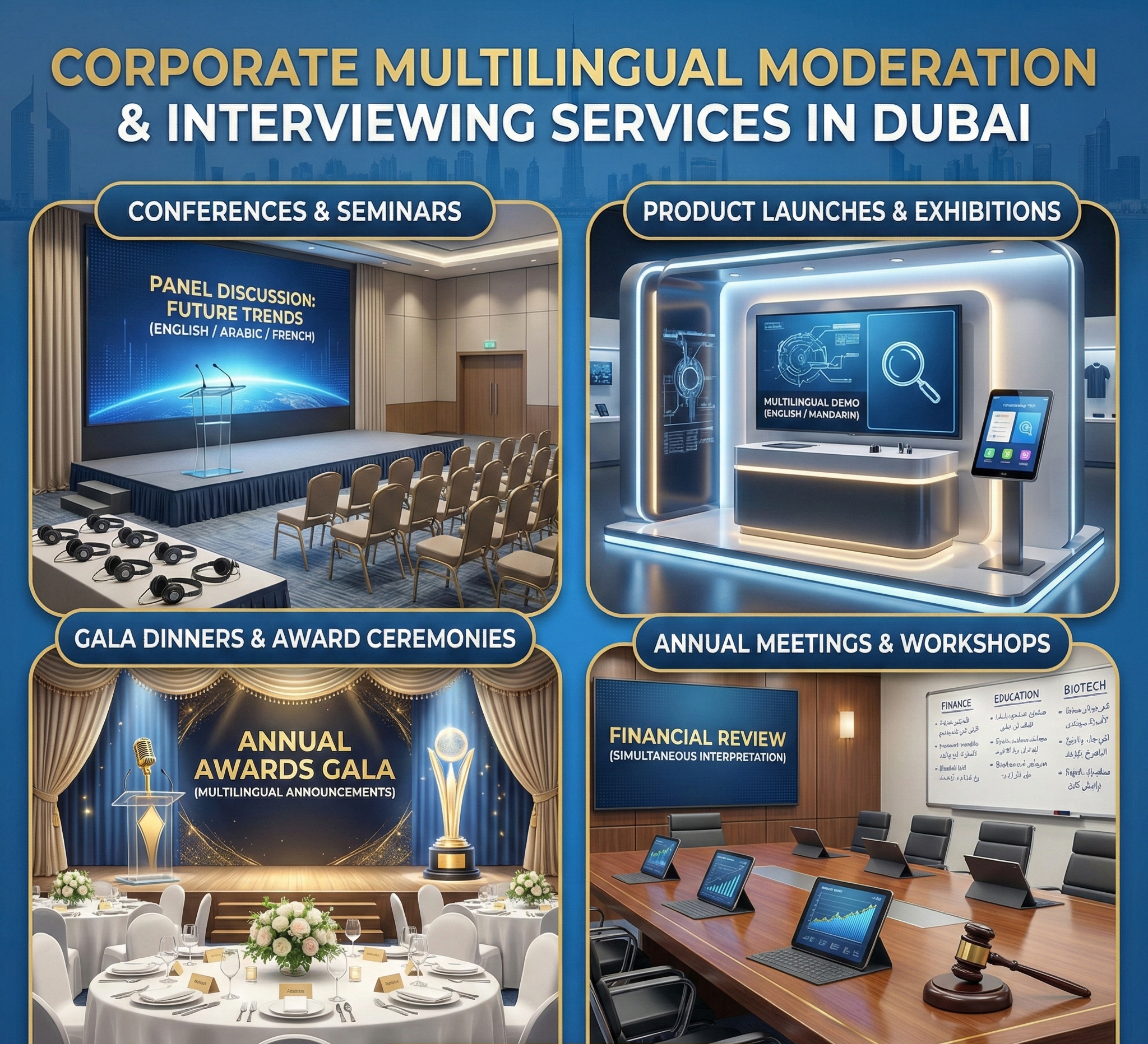 Multilingual MC Services in Dubai | Moderator & VIP Host – Al Syed Legal Translation