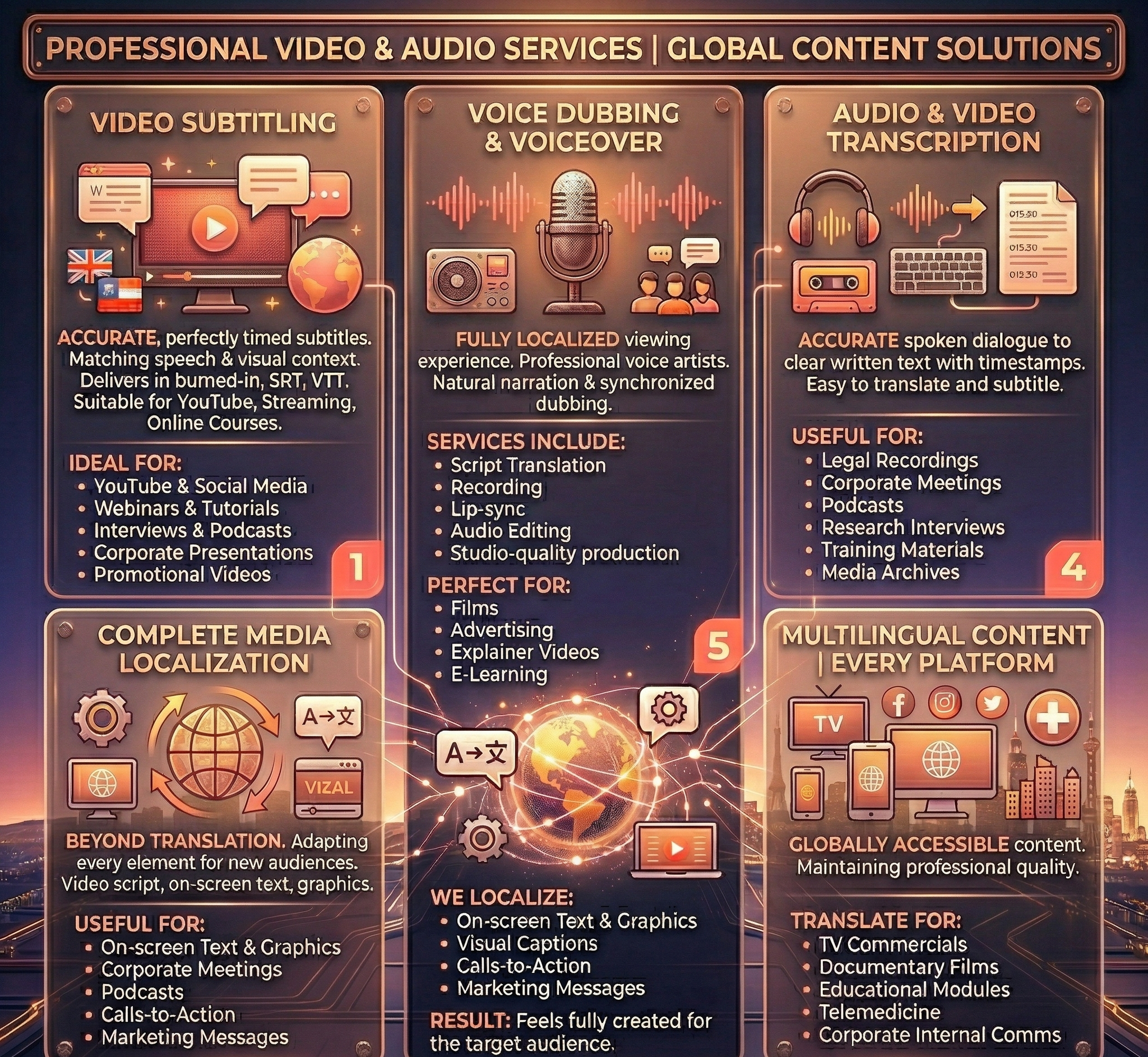 Video & Media Translation Services in Dubai