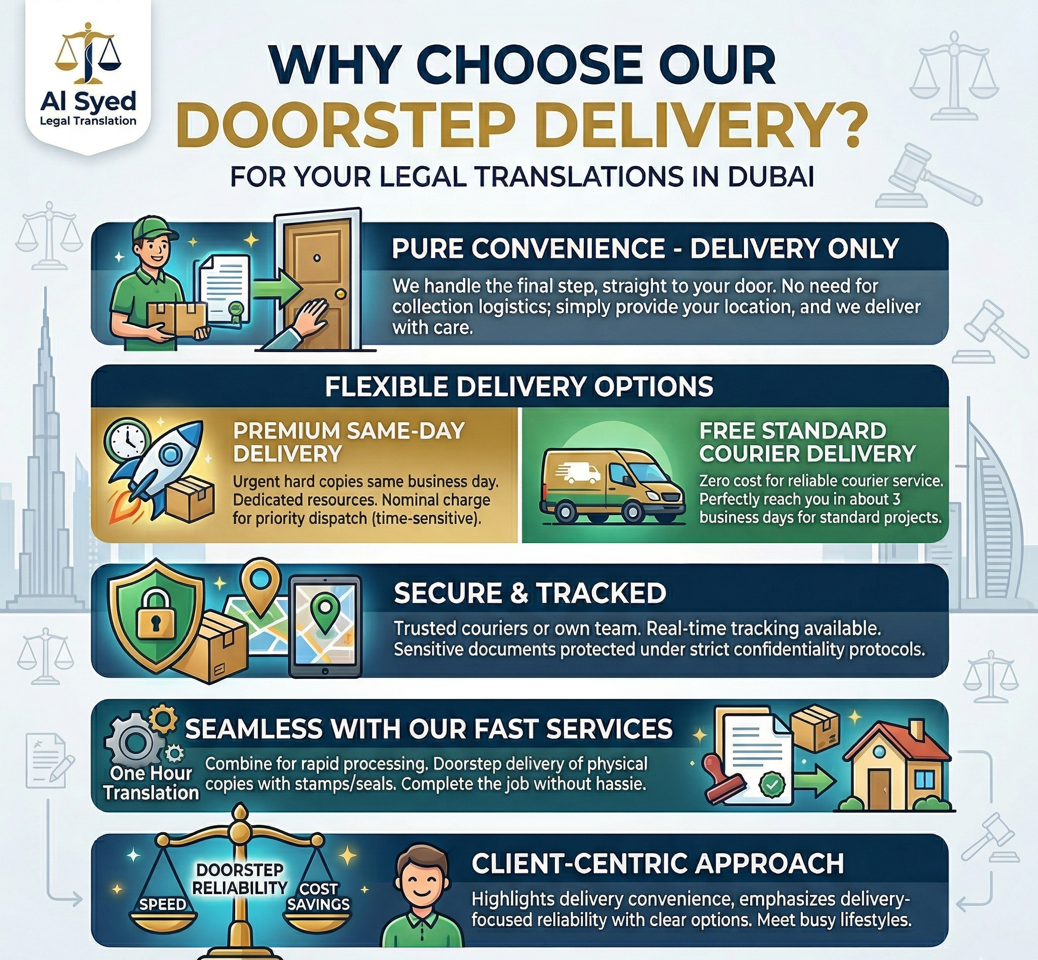 Delivery at Doorstep Translation Services