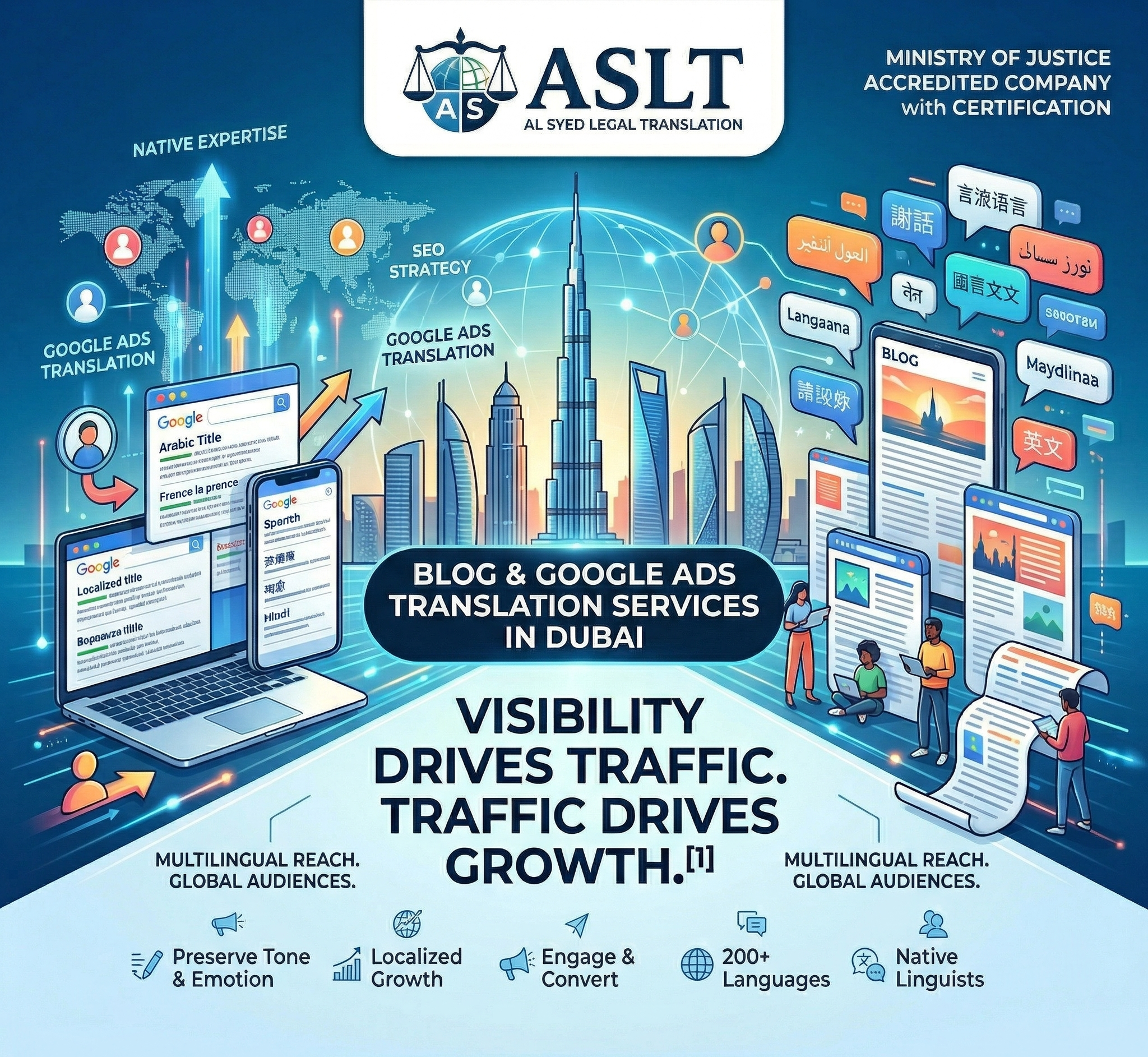 Blog & Google Ads Translation Services in Dubai